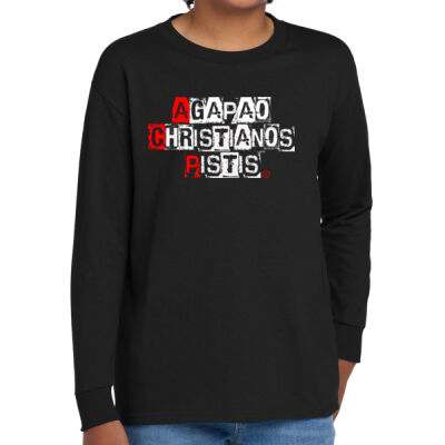 Agape block letter youth long sleeve Thumbnail